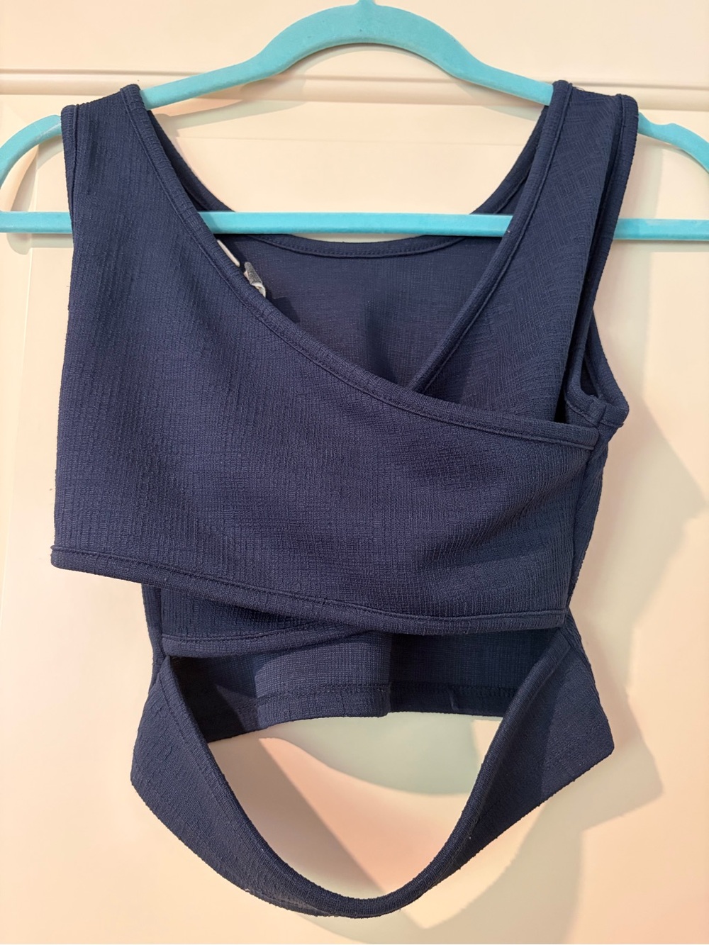 Roxy Navy Blue Cropped Tank Top with Back Cutout Size S - Picture 3 of 5